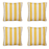 Madison - Sierkussen Amora - Geel - 50x50x10cm - Set van 4