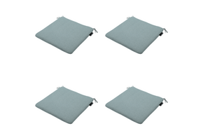 Madison - Zitkussen Eco-line - Blauw - 40x40x4,5cm - Set van 4