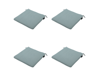 Madison - Zitkussen Eco-line - Blauw - 40x40x4,5cm - Set van 4