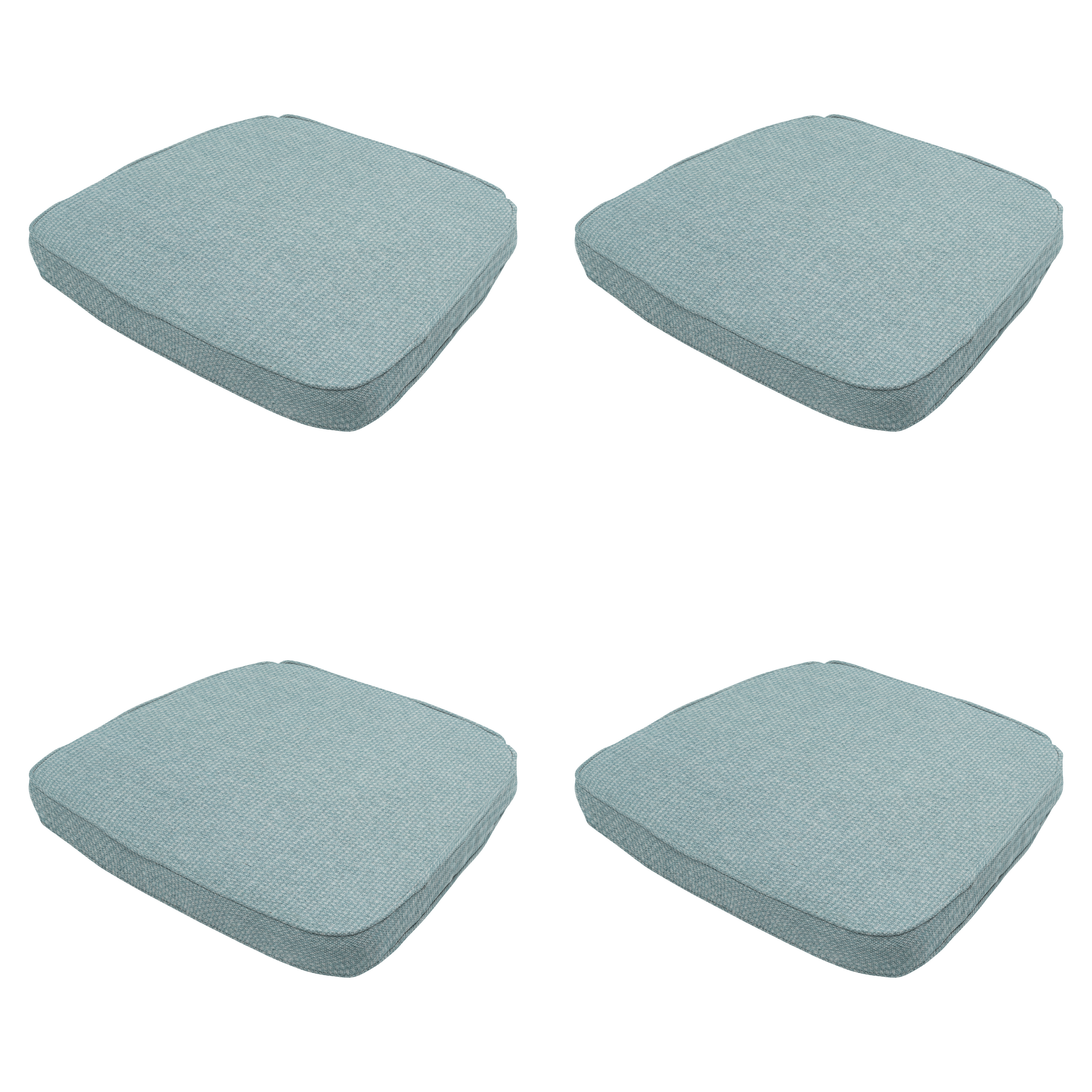 Madison - Zitkussen Eco-line - Blauw - 48x48x7cm - Set van 4