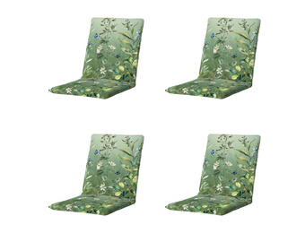 Madison - Stapelstoelkussen Elisa - Groen - 97x49x5cm - Set van 4