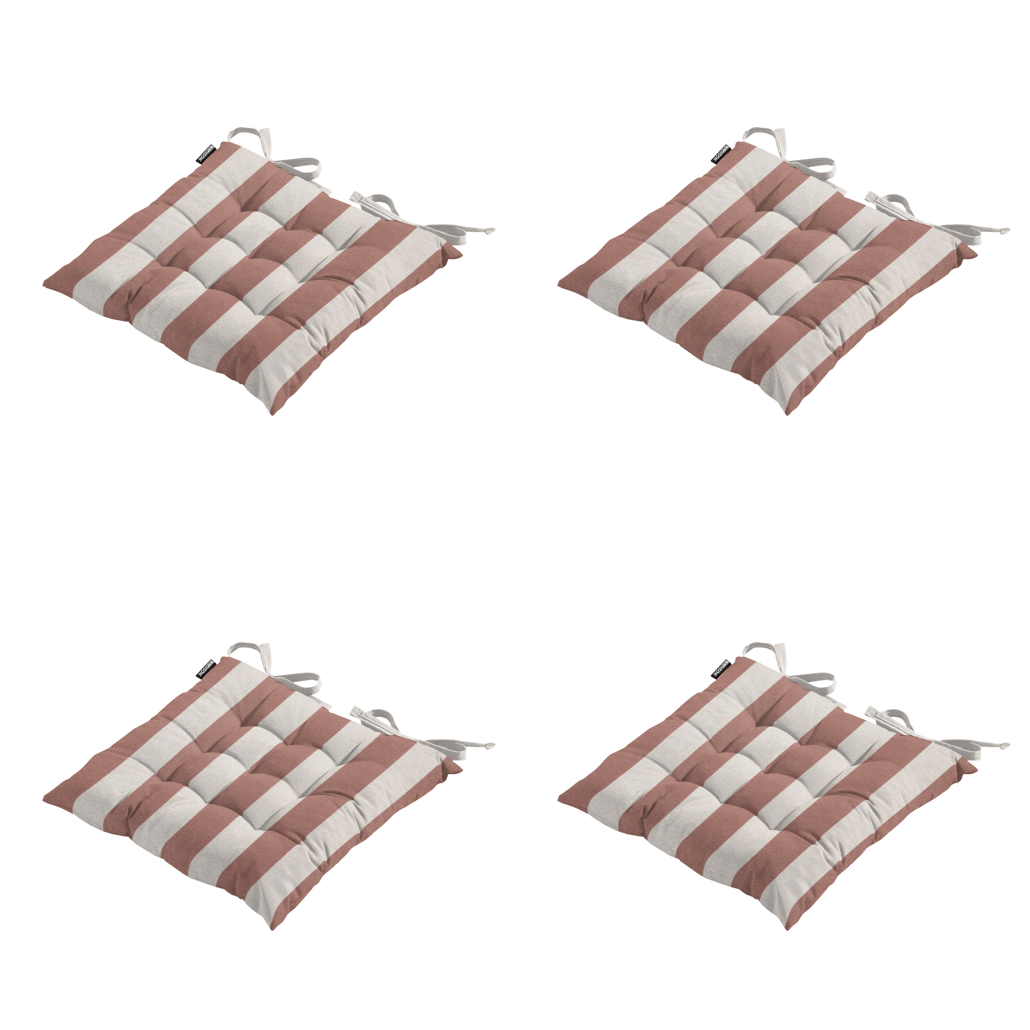 Madison - Zitkussen Amora - Bruin - 46x46x8cm - Set van 4