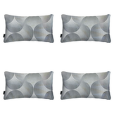 Madison - Sierkussen Napels - Grijs - 30x50x10cm - Set van 4