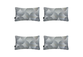 Madison - Sierkussen Napels - Grijs - 30x50x10cm - Set van 4
