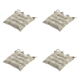 Madison - Zitkussen Napels - Taupe - 46x46x8cm - Set van 4