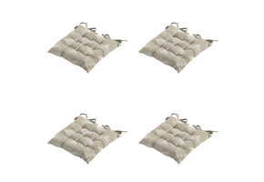 Madison - Zitkussen Napels - Taupe - 46x46x8cm - Set van 4