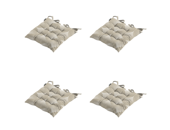 Madison - Zitkussen Napels - Taupe - 46x46x8cm - Set van 4