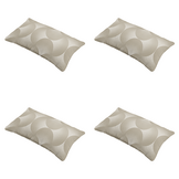 Madison - Sierkussen Napels - Taupe - 30x50x10cm - Set van 4