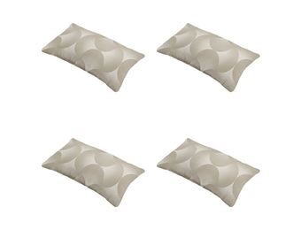 Madison - Sierkussen Napels - Taupe - 30x50x10cm - Set van 4