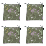 Madison - Zitkussen Eco-line - Groen - 40x40x4,5cm - Set van 4