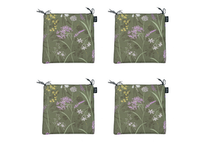 Madison - Zitkussen Eco-line - Groen - 40x40x4,5cm - Set van 4