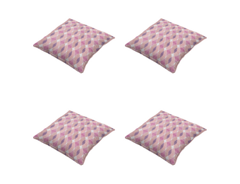 Madison - Sierkussen Rae - Paars - 50x50x10cm - Set van 4