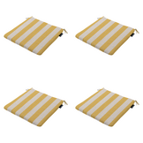 Madison - Zitkussen Amora - Geel - 40x40x4,5cm - Set van 4