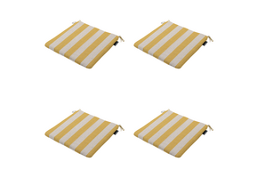 Madison - Zitkussen Amora - Geel - 40x40x4,5cm - Set van 4