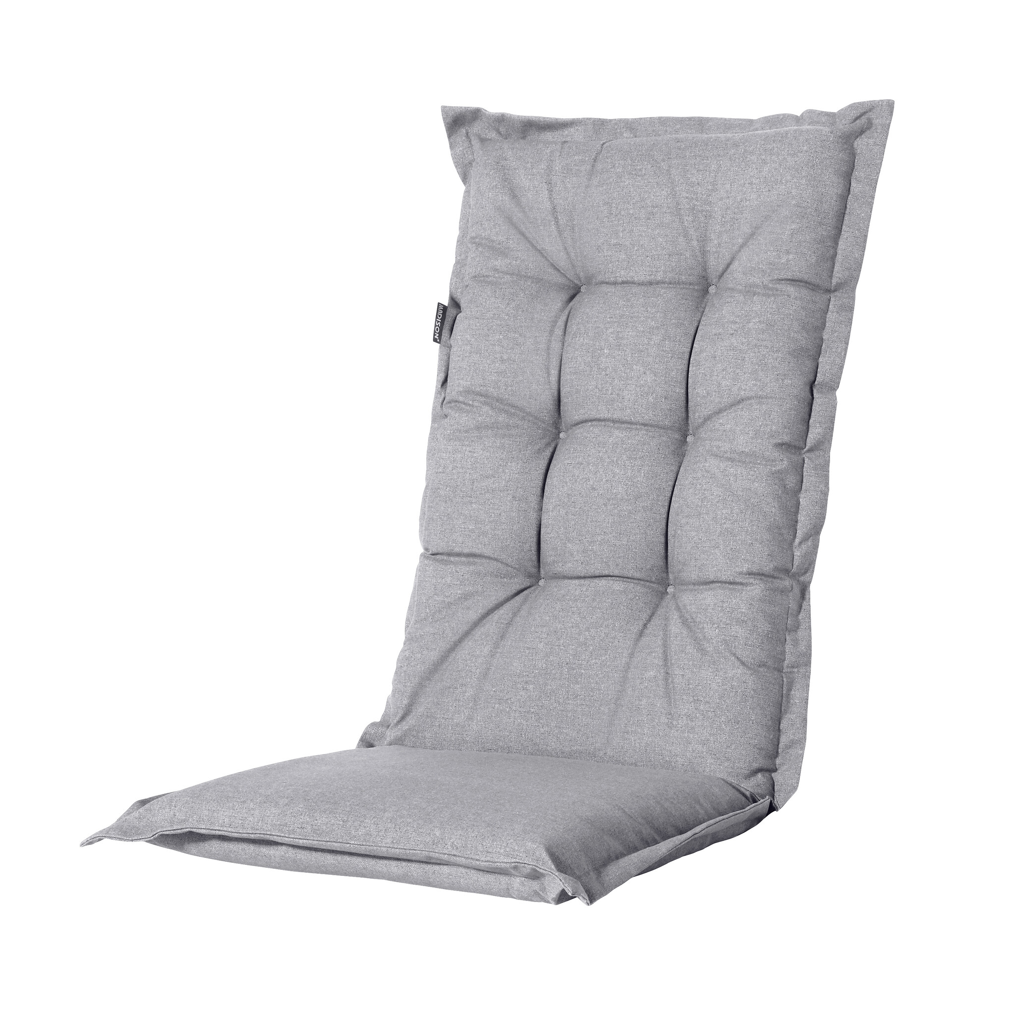 Madison - Kussen hoge rug Manchester - Lichtgrijs - 123x50x7cm - Set van 4