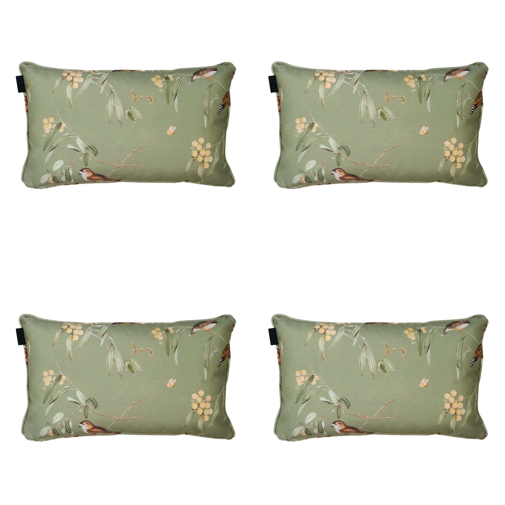 Madison - Sierkussen Aria - Groen - 30x50x10cm - Set van 4