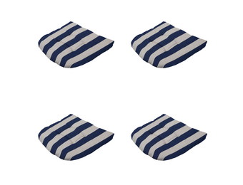 Madison - Zitkussen Amora - Blauw - 46x46x6cm - Set van 4