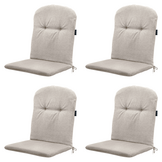 Madison - Kuipstoelkussen Hoge rug Panama - Beige - 96x45x3,5cm - Set van 4