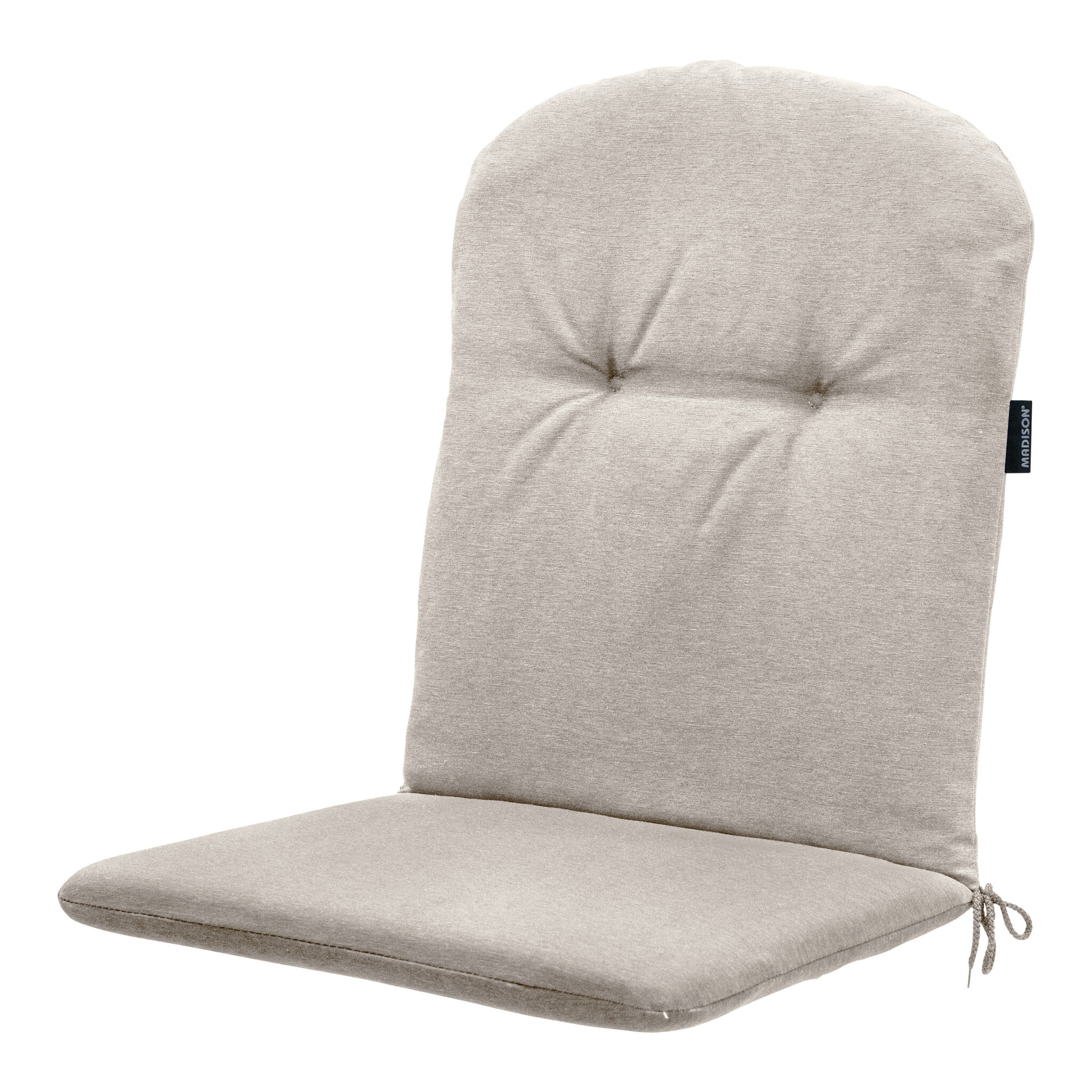 Madison - Kuipstoelkussen Hoge rug Panama - Beige - 96x45x3,5cm - Set van 4