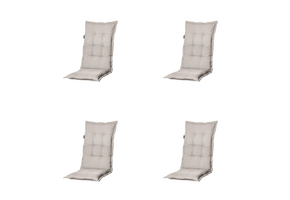 Madison - Kussen hoge rug Richmond - Beige - 123x50x6cm - Set van 4