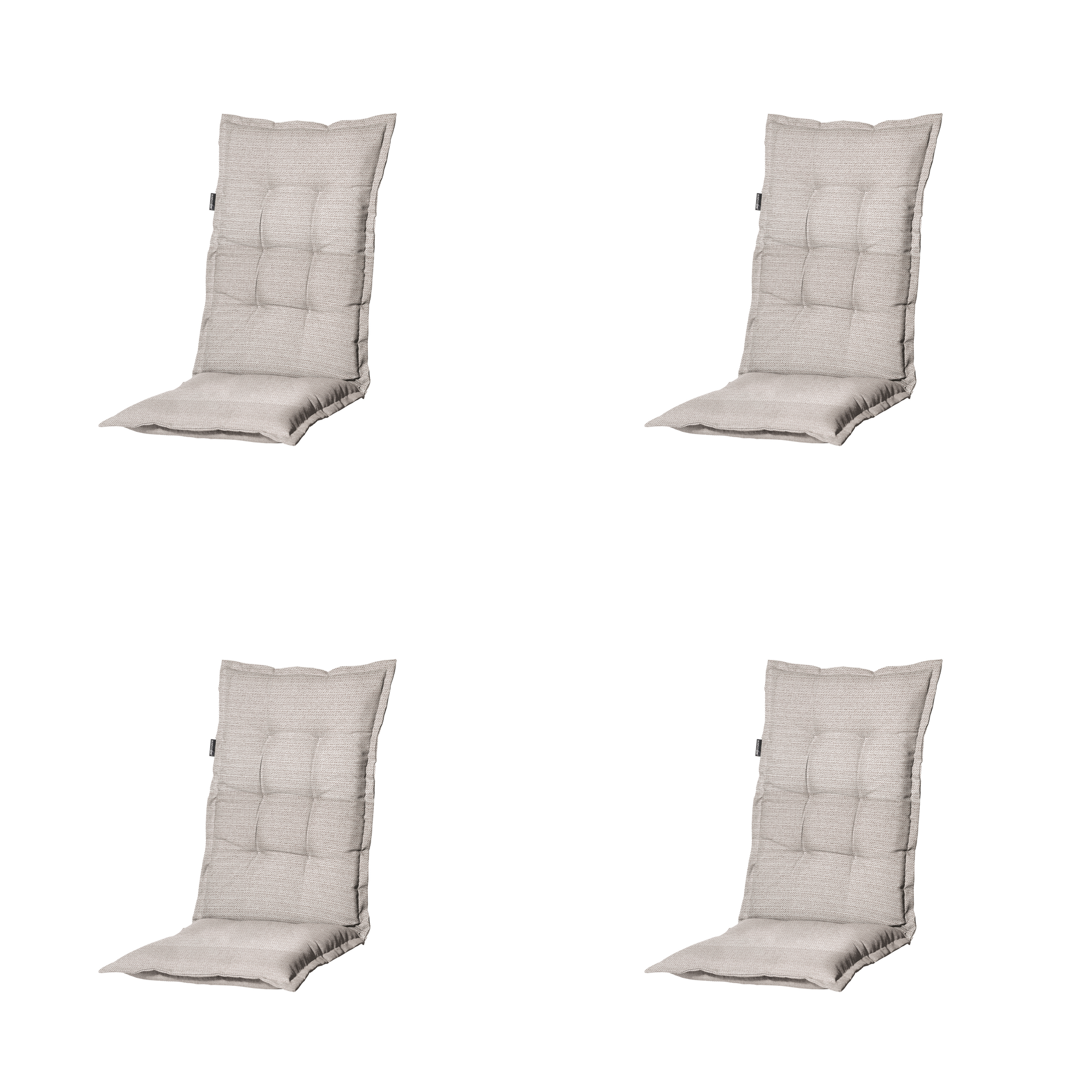 Madison - Kussen hoge rug Richmond - Beige - 123x50x6cm - Set van 4