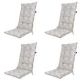 Madison - Kussen hoge rug Napels - Taupe - 123x50x5cm - Set van 4