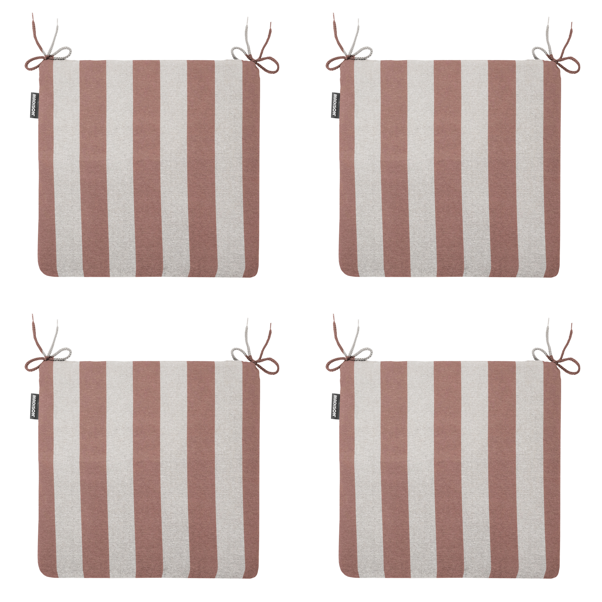 Madison - Zitkussen Amora - Bruin - 40x40x4,5cm - Set van 4