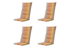 Madison - Kussen hoge rug Nox - Mulitkleur - 123x50x5cm - Set van 4