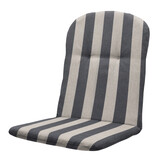 Madison - Kuipstoelkussen Hoge rug Amora - Grijs - 96x45x3,5cm - Set van 4