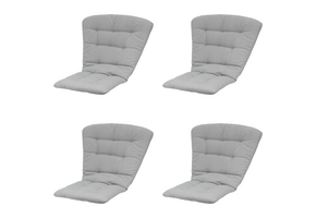 Madison - Tuinstoelkussen Hoge Rug Napels - Taupe - 125x82x6cm - Set van 4