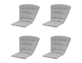 Madison - Tuintstoelkussen Hoge Rug Napels - Taupe - 125x82x6cm - Set van 4