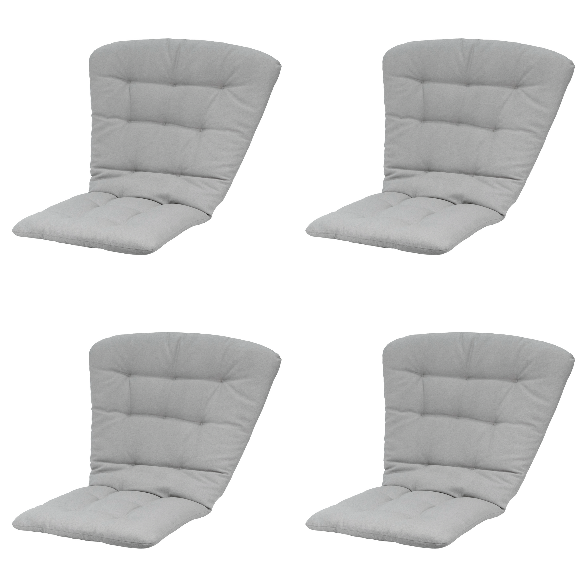 Madison - Tuintstoelkussen Hoge Rug Napels - Taupe - 125x82x6cm - Set van 4