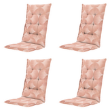 Madison - Kussen hoge rug Napels - Roze - 123x50x5cm - Set van 4