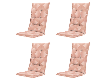 Madison - Kussen hoge rug Napels - Roze - 123x50x5cm - Set van 4