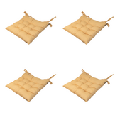 Madison - Zitkussen Napels - Geel - 46x46x8cm - Set van 4