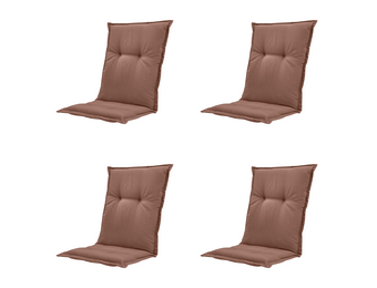 Madison - Kussen lage rug Panama - Bruin - 105x50x6cm - Set van 4