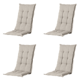 Madison - Kussen hoge rug Panama - Beige - 123x50x5cm - Set van 4