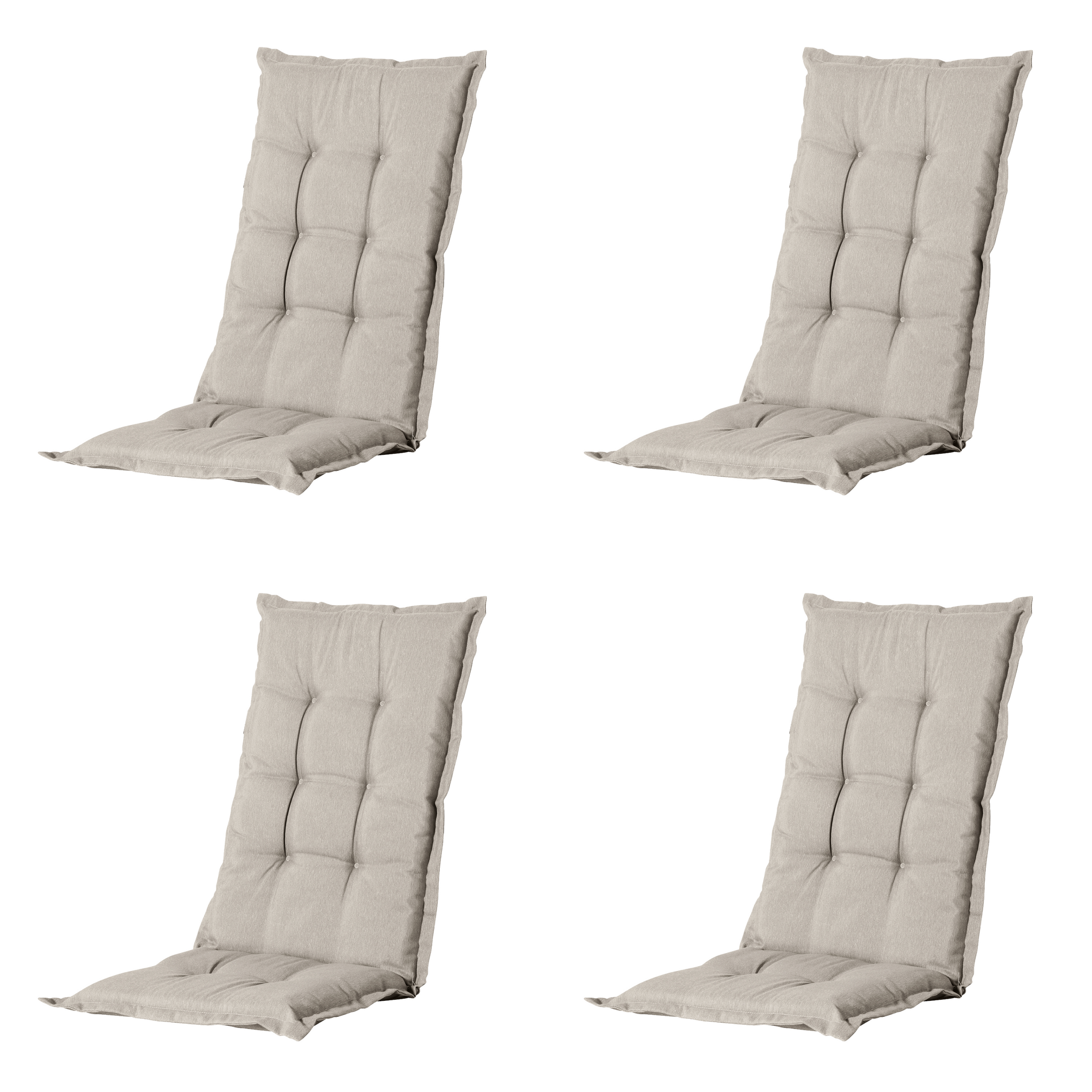 Madison - Kussen hoge rug Panama - Beige - 123x50x5cm - Set van 4