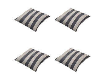 Madison - Sierkussen Amora - Grijs - 50x50x10cm - Set van 4