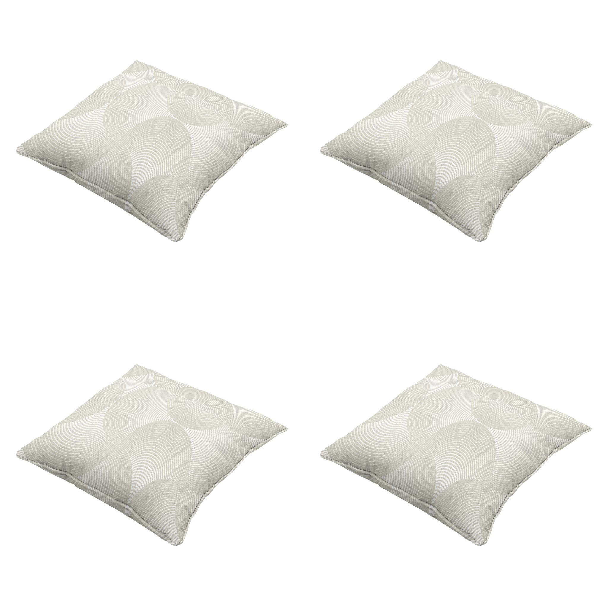 Madison - Sierkussen Napels - Beige - 50x50x10cm - Set van 4