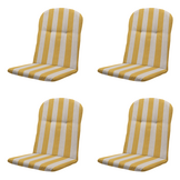 Amora - Kuipstoelkussen Hoge rug - Set van 4