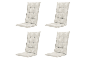 Madison - Kussen hoge rug Napels - Beige - 123x50x5cm - Set van 4