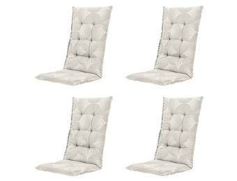 Madison - Kussen hoge rug Napels - Beige - 123x50x5cm - Set van 4