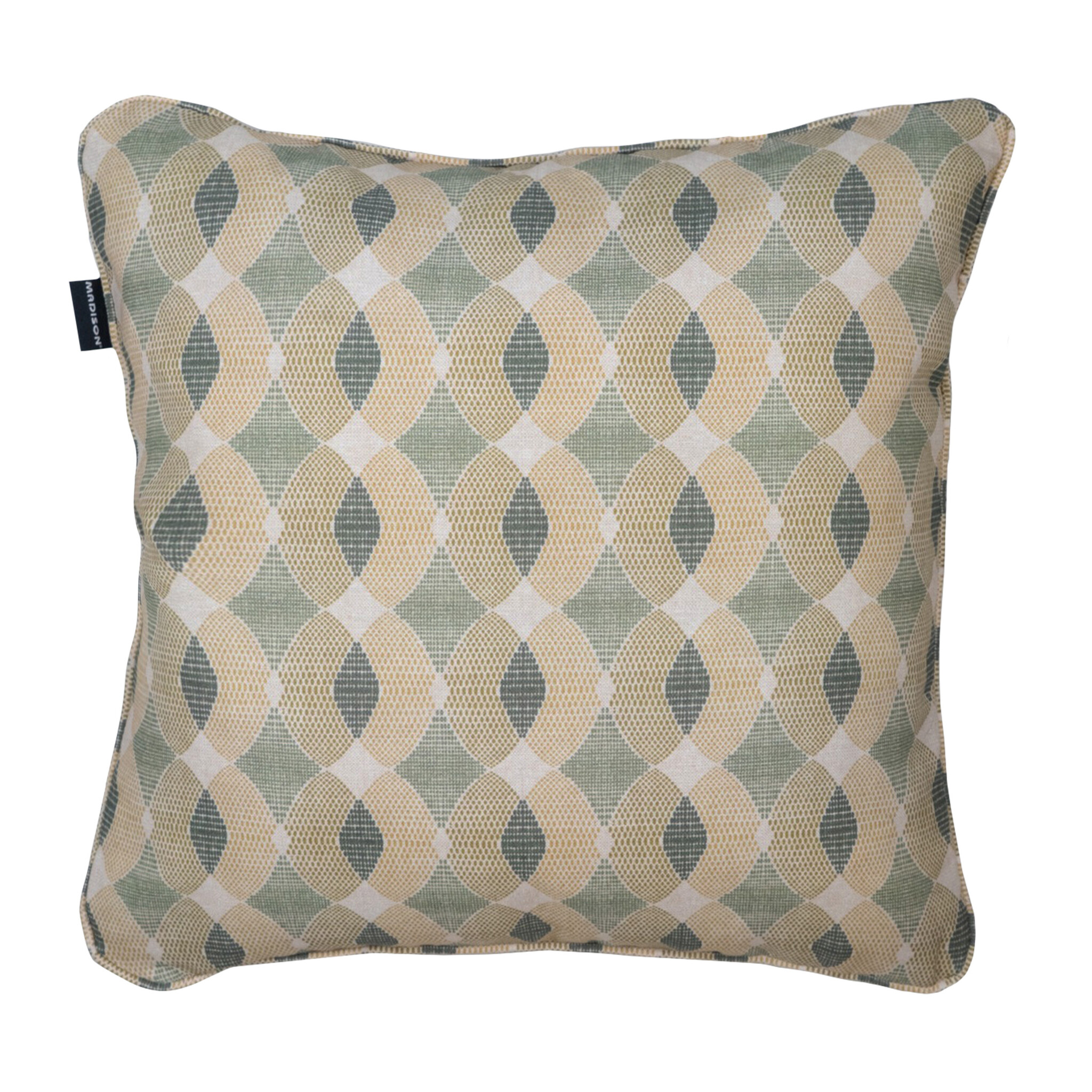 Madison - Sierkussen Rae - Groen - 50x50x10cm - Set van 4