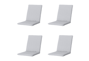 Madison - Stapelstoelkussen Panama - Lichtgrijs - 97x49x5cm - Set van 4