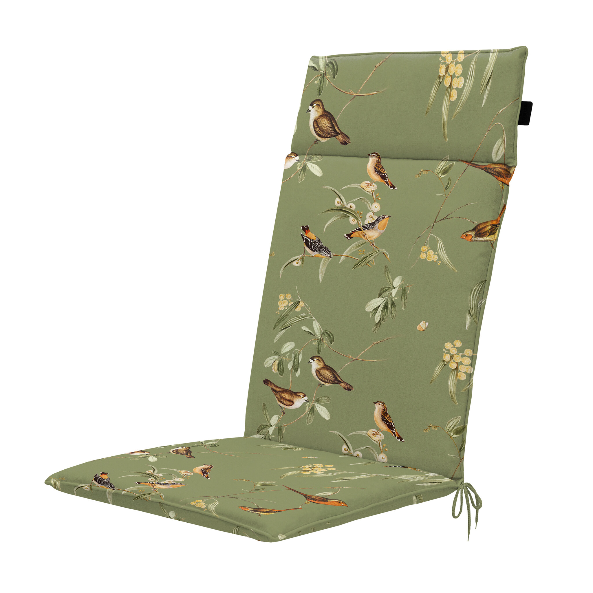 Madison - Tuintstoelkussen Hoge Rug Aria - Groen - 120x50x4cm - Set van 4