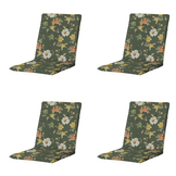 Madison - Stapelstoelkussen Julliete - Multikleur - 97x49x5cm - Set van 4