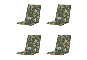 Madison - Stapelstoelkussen Julliete - Multikleur - 97x49x5cm - Set van 4