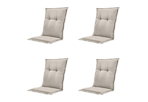 Madison - Kussen lage rug Panama - Beige - 105x50x6cm - Set van 4