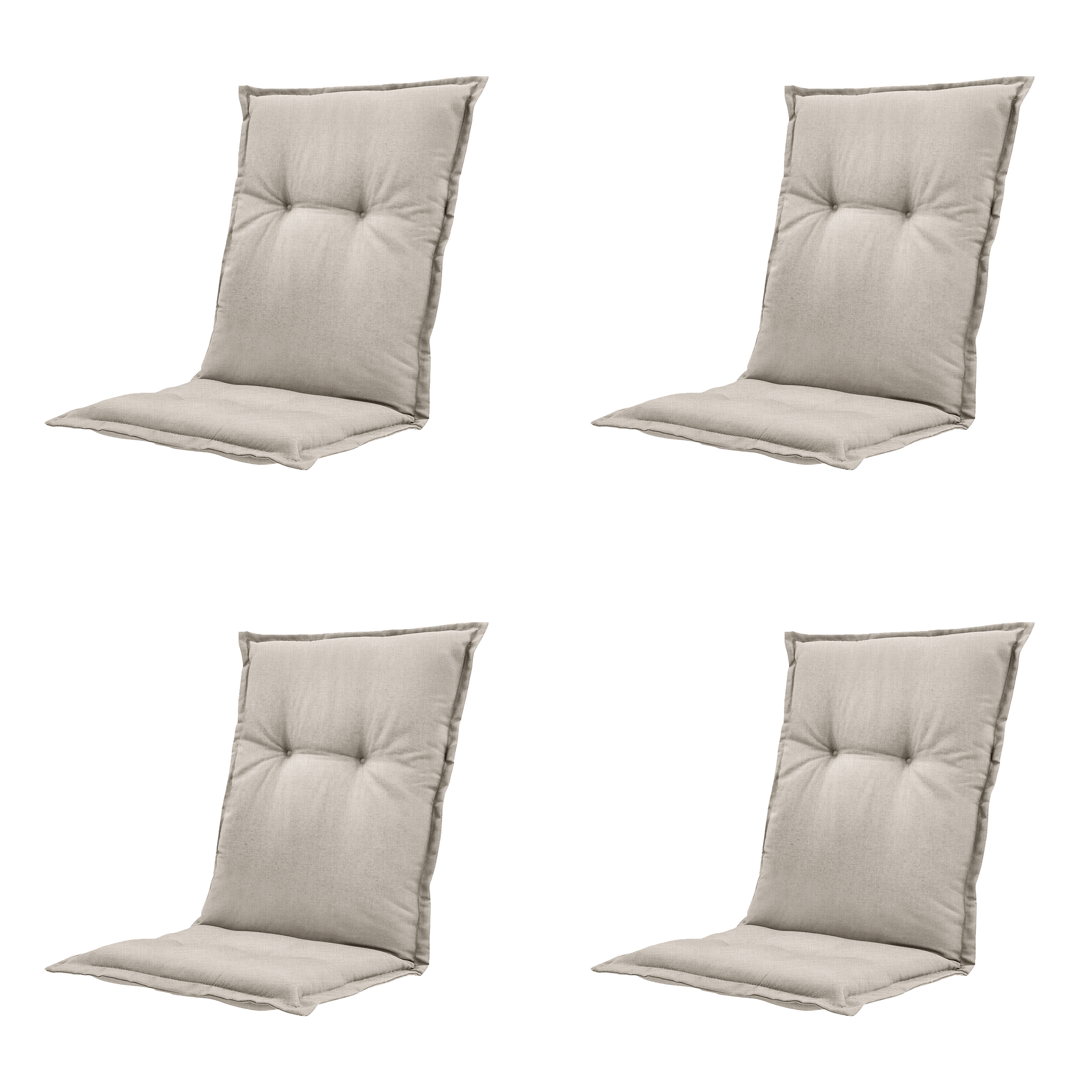 Madison - Kussen lage rug Panama - Beige - 105x50x6cm - Set van 4